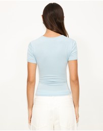 Dazie - Serene Ruched T-Shirt