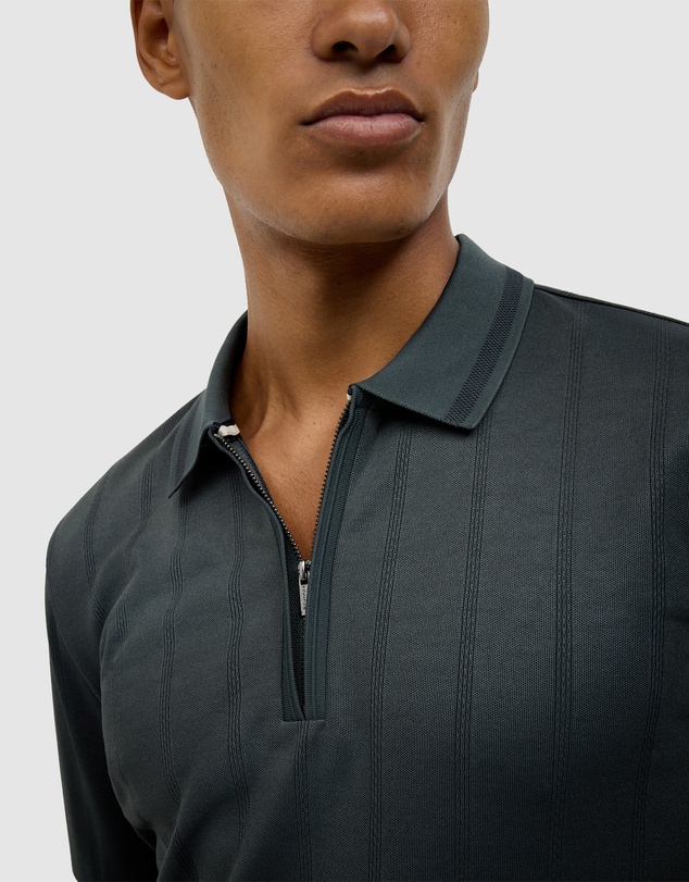 Politix - Davis Zip-up Knit Polo