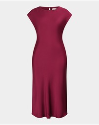 Forcast - Dulce Satin Midi Dress