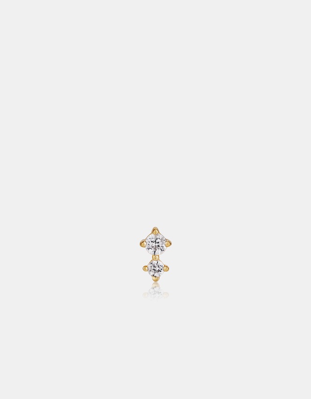Ania Haie - Gold Double Sparkle Barbell Single Earring