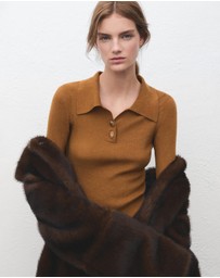M.N.G - Knitted Polo-Neck Sweater