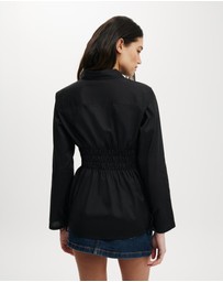 Cotton On - Gathered Long Sleeve Shirt