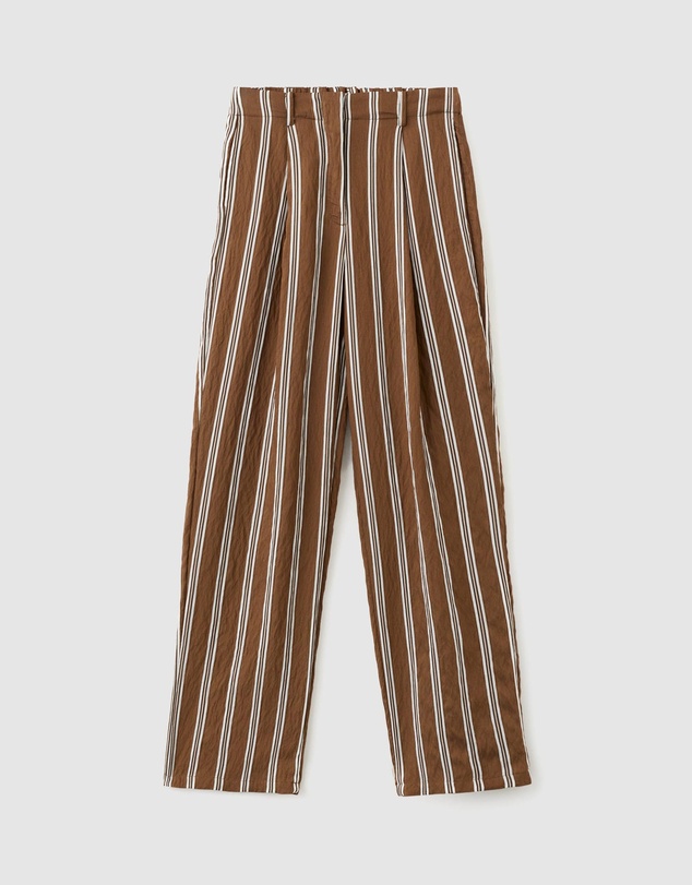 M.N.G - Pleated Striped Trousers