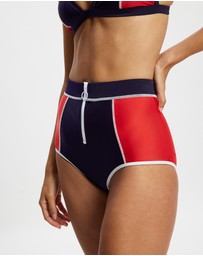 Duskii - High Waist Zip Bottoms