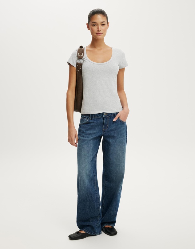 Cotton On - Everyday Smooth Scoop Neck Tee