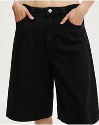 Cotton On - Lyocell Wide Denim Jorts