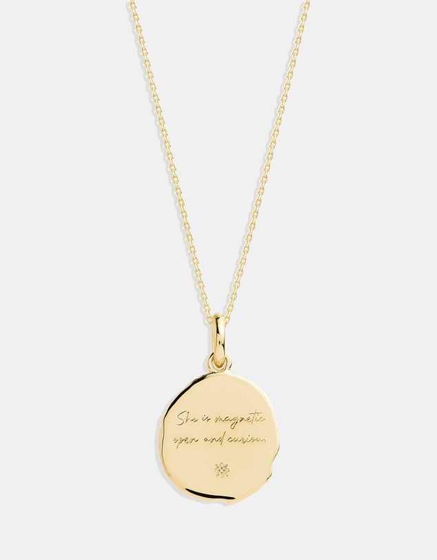 By Charlotte - She Is Gemini Zodiac Necklace