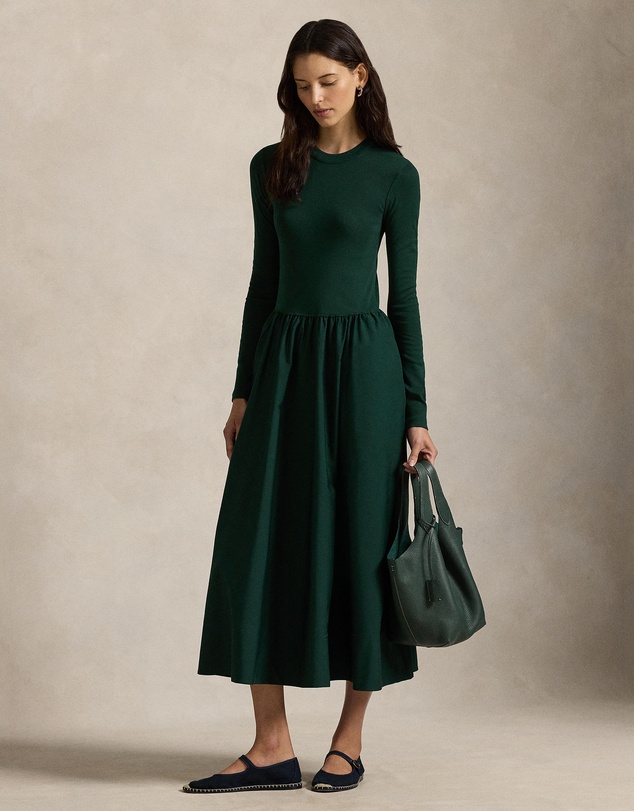 Polo Ralph Lauren - Cotton Long-Sleeve Dress - ICONIC EXCLUSIVE