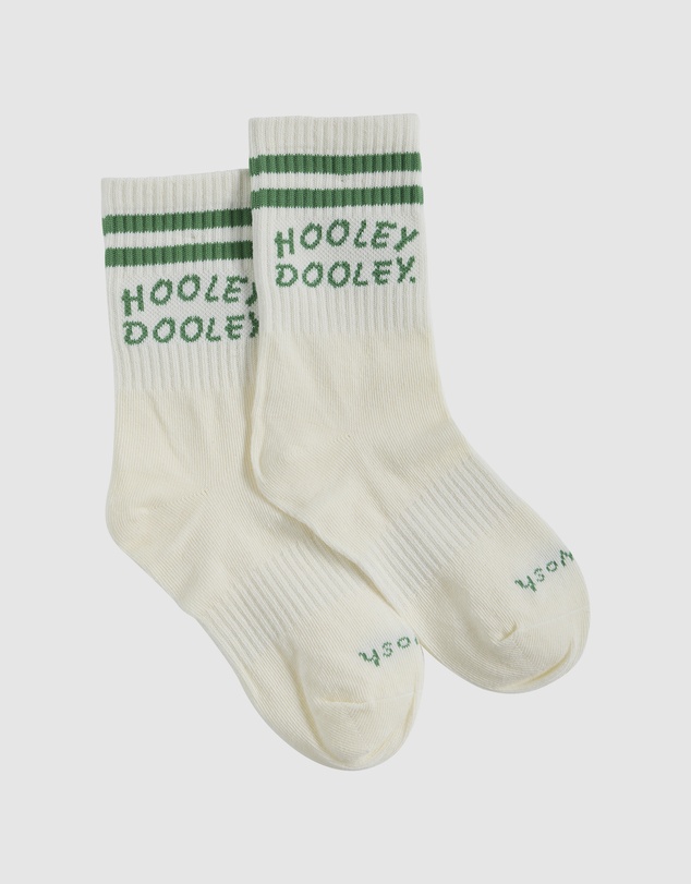 Skwosh - Hooley Dooley Kids Socks in Green Stripe