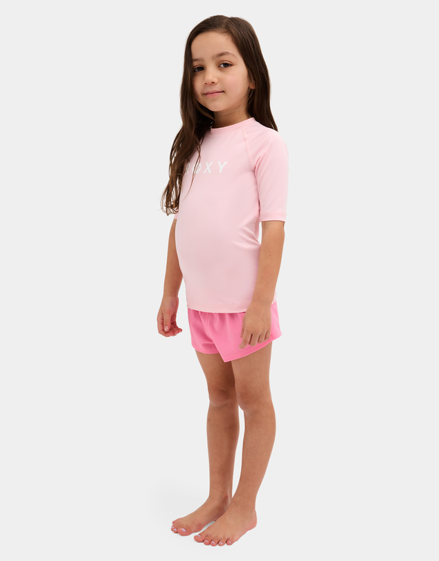 Roxy - Girls 2 to 7 Essential Short Sleeve Rashguard