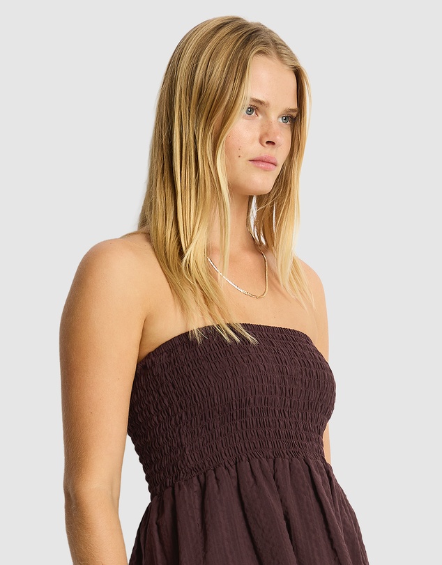 Sea Level Australia - Ripples Shirred Bandeau Top