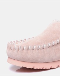 EVERAU - Australian Shepherd Ugg Popo Moccasins Cow Suede Upper Moccasins