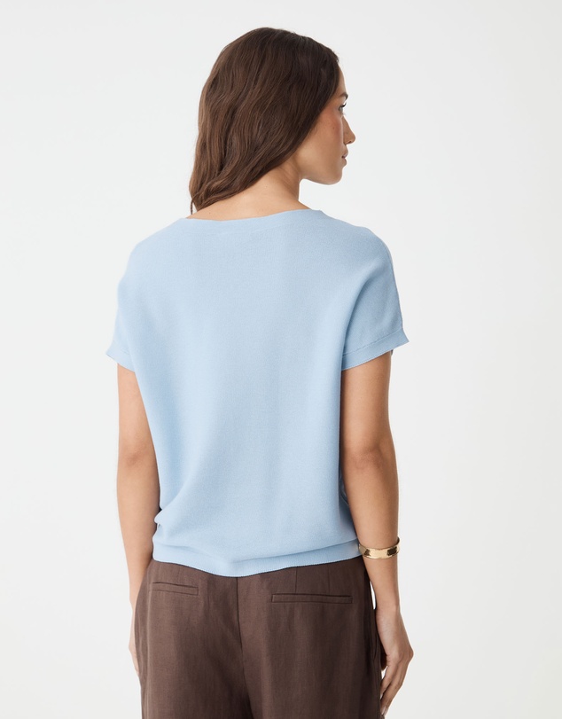 Forcast - Brandy Relaxed Cotton Knit Top