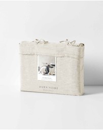 Aura Home - Chambray Fringe Quilt Cover