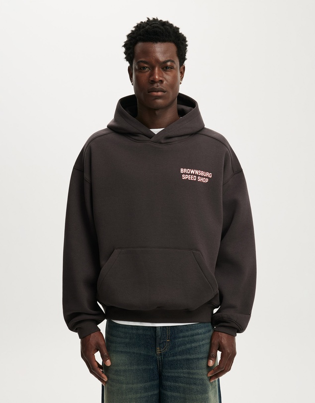 Cotton On - Box Fit Graphic Hoodie