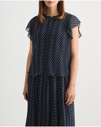 David Lawrence - Carver Clip Spot Blouse