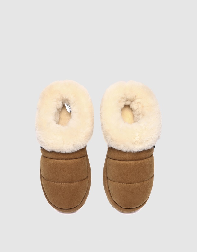 EVERAU - EverAU Ugg Ulrika Platform Sheepskin Upper House Shoes