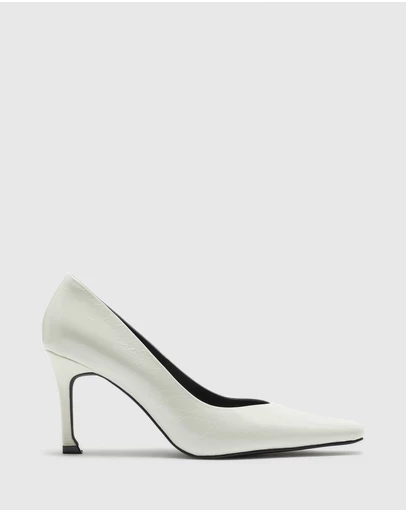 Nakedvice - The Monroe White Heel