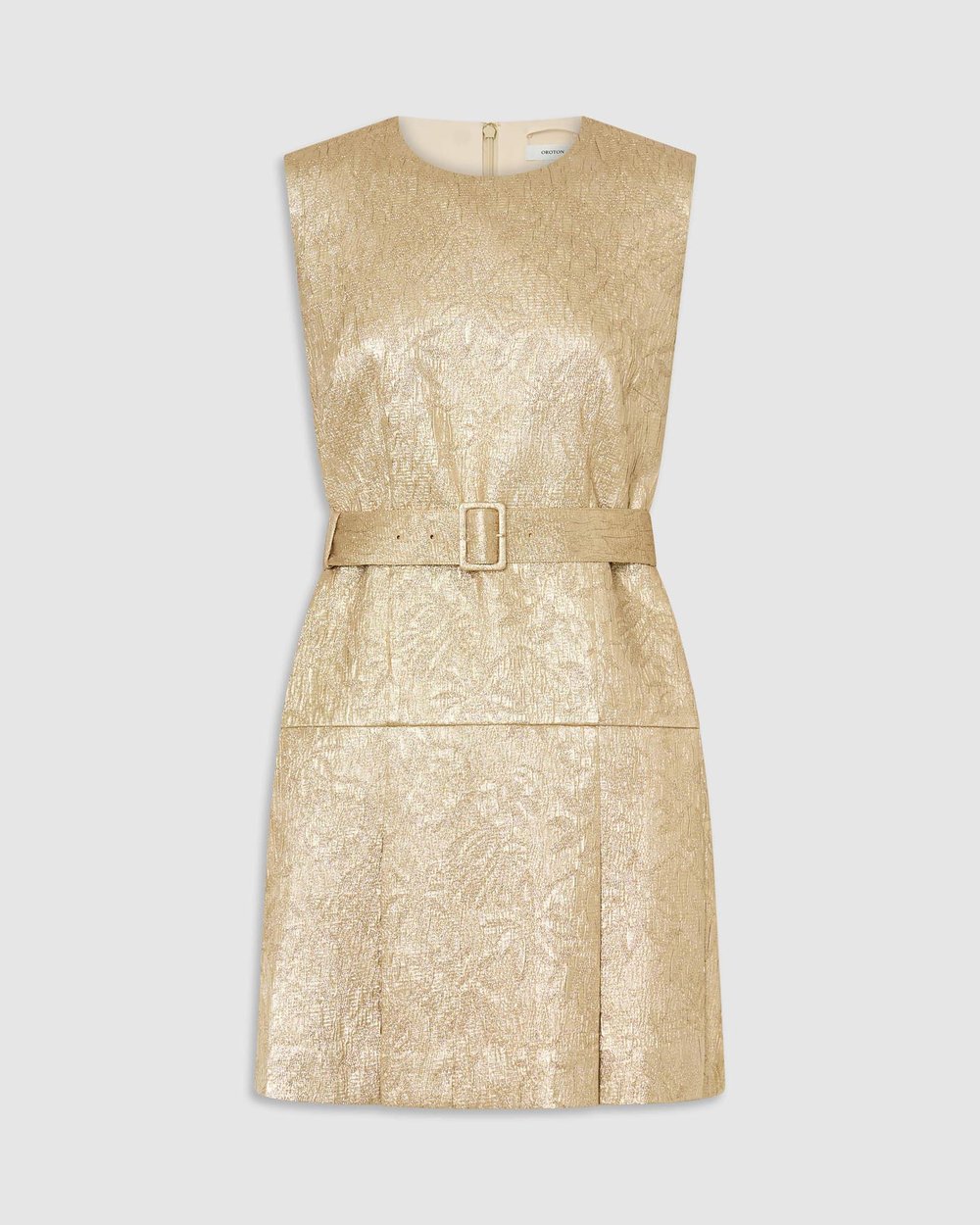 slim fit dress slacks Original 1980s Paco Rabanne Oroton Gold Metal Mesh Backless Mini Dress –  Shrimpton Couture main image 1