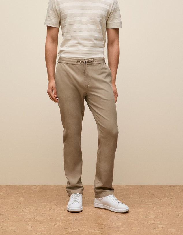 Trenery - Soft Drawcord Chino in Clove
