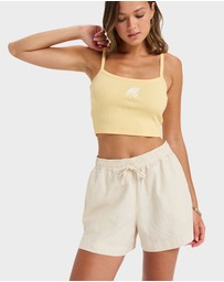 Roxy - Womens Lekeitio Break Mid Elastic Waist Shorts