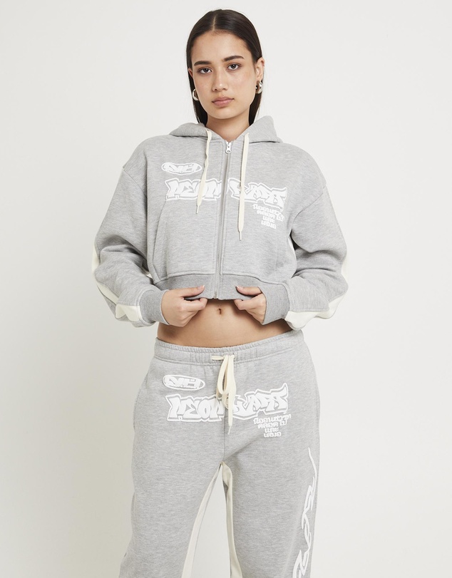 Neon Hart - Koi Zip Through Graphic Hoodie