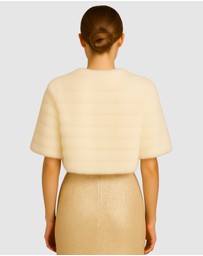 Honey and Beau - Casablanca Faux Fur Cape