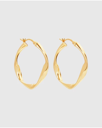 Najo - Garden of Eden Yellow Gold Hoop Earring