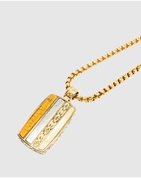 Nialaya Jewellery - Trinity Pendant Necklace in Gold