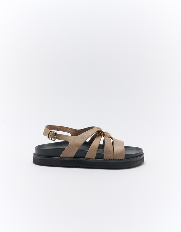 Walnut Melbourne - Dulce Leather Sandal