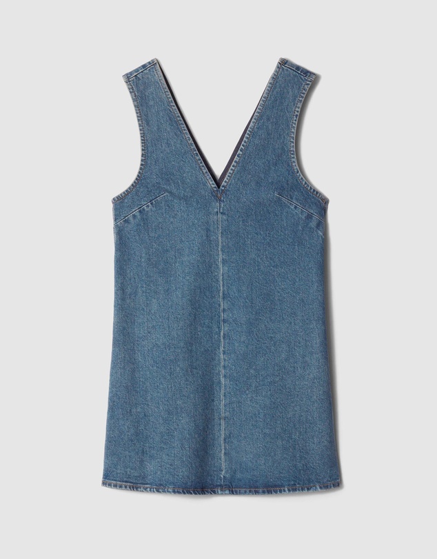 & Other Stories - V-Neck Denim Mini Dress