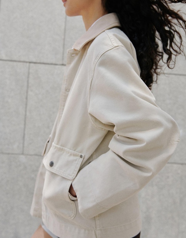 M.N.G - Denim Parka With Contrasting Collar