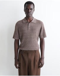 COS - Cashmere-Linen Polo Shirt