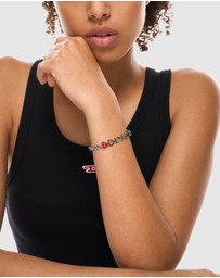 Diesel - D Logo Silver Bracelet