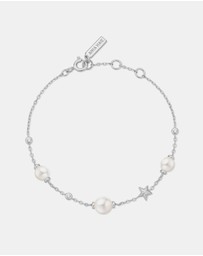 Ania Haie - Ania Haie Silver Pearl and Star Station Bracelet