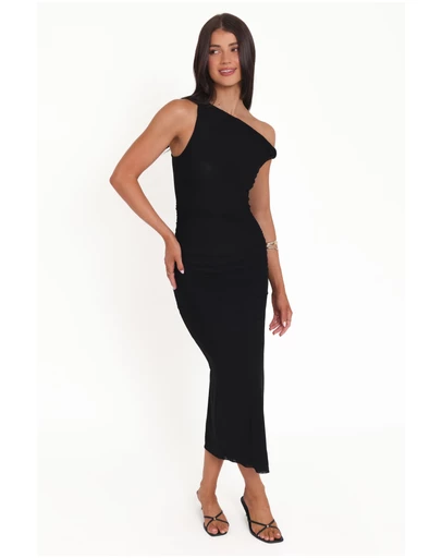 Petal & Pup - Sandria Off Shoulder Maxi Dress - Black