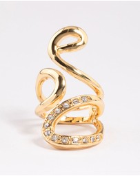 Lovisa - Gold Plated Swirly Wrapped Ring