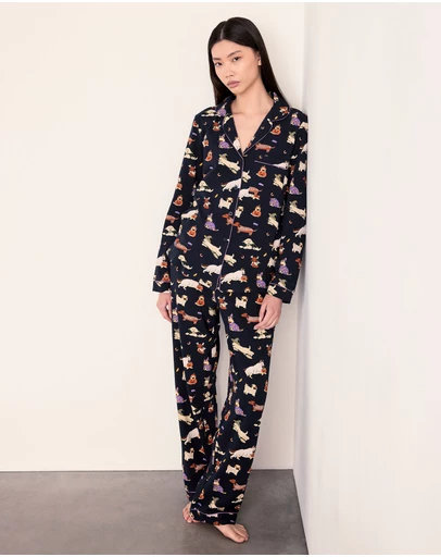 Chelsea Peers - Halloween Dogs Organic Cotton Pyjama Set