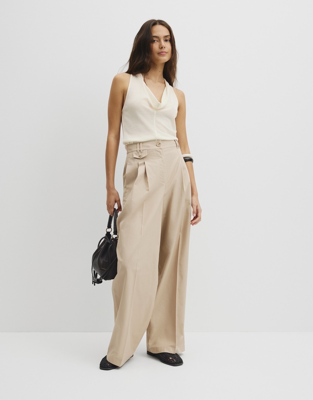 Country Road - Wool V-neck Drape Tank