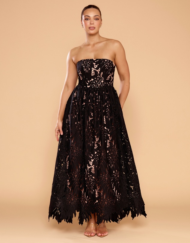 CATHERINE FERRARO - Grace Strapless Lace Gown