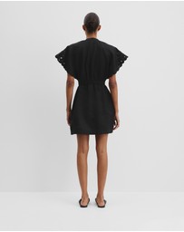 Country Road - Cutwork Linen Mini Dress