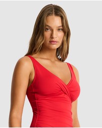 Sea Level Australia - Essentials Cross Front Tankini Top