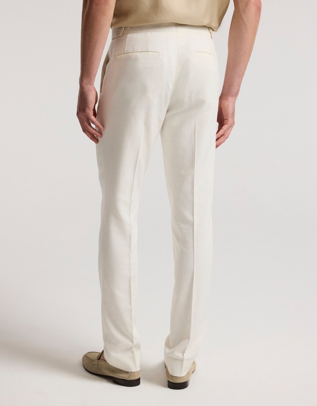 Calibre - Slim Stretch Textured Pants Ivory