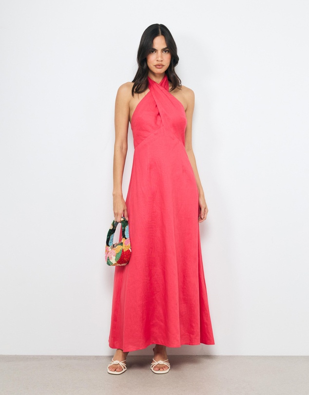 AERE - Celia Halter Maxi Dress