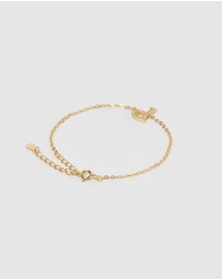 Izoa - Crystal Letter P Bracelet