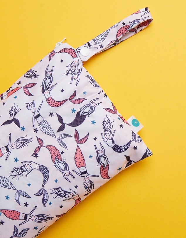 itti bitti - Small Double Pocket Wetbag Pack - Mermaid Wish