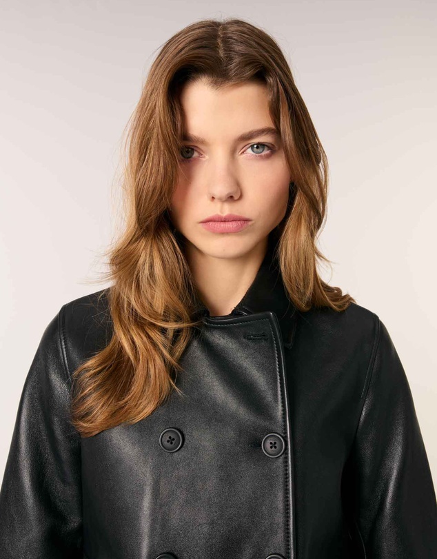 Maje - Vaban Leather Blazer