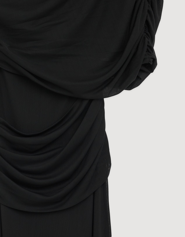 Revibe - Repaired CHANCERY Margot One Shoulder Drape Maxi Dress - AU 12