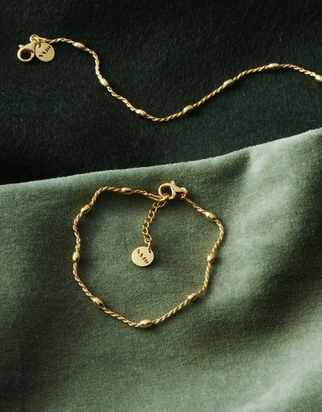 Najo - Cassiopeia Yellow Gold Bracelet (18.5cm+ext)