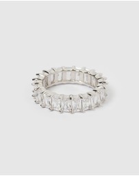 Izoa - Jordy Ring Clear Silver